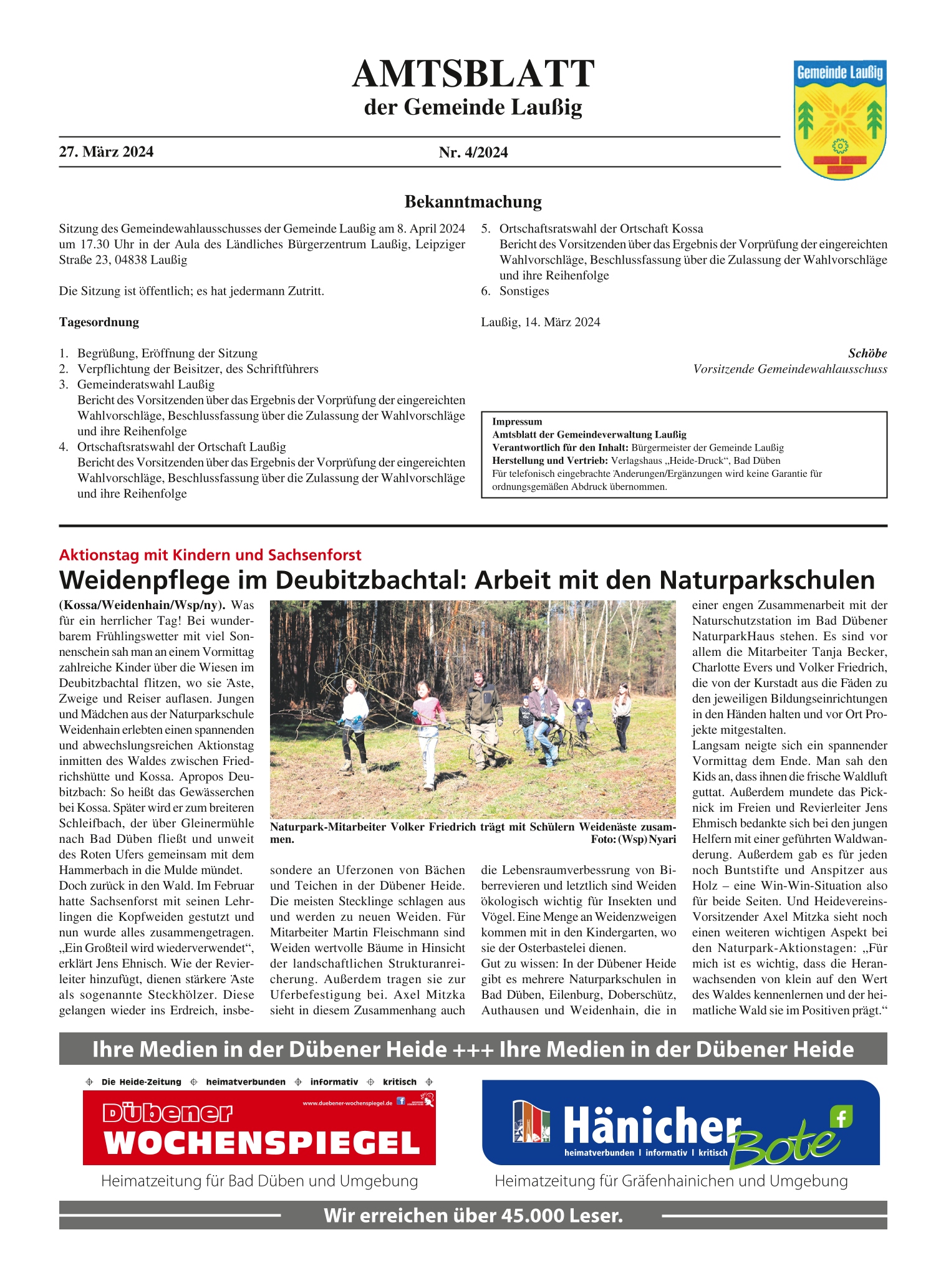 Amtsblatt Nr. 04/2024 vom 27.03.2024