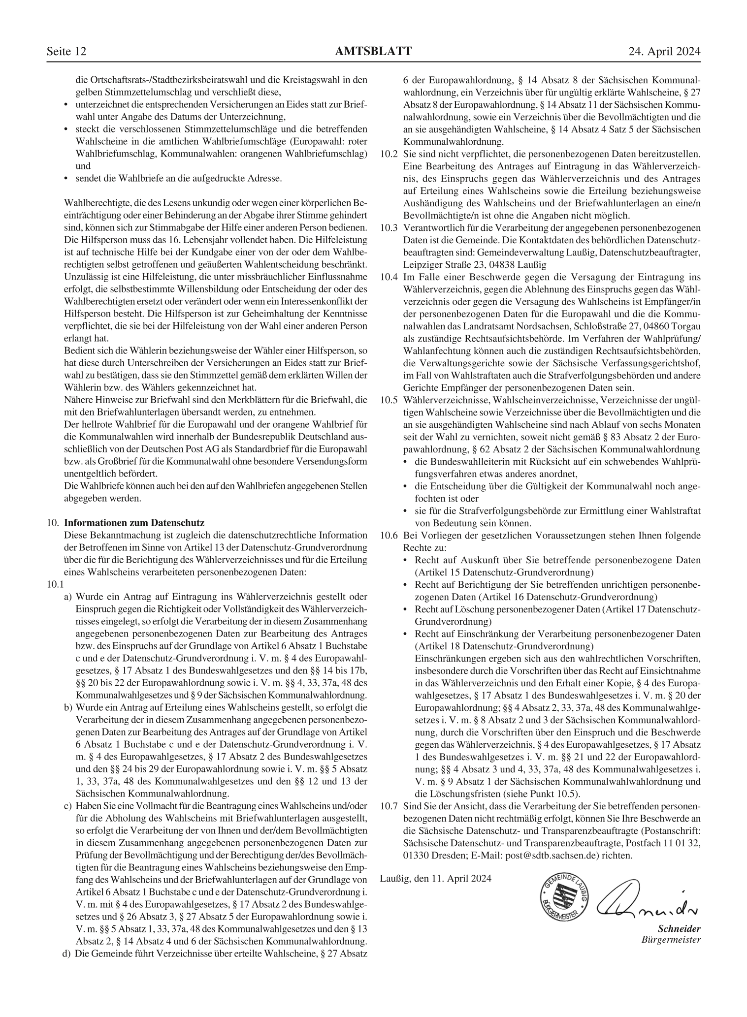 Amtsblatt Nr. 05/2024 vom 24.04.2024 Seite 4