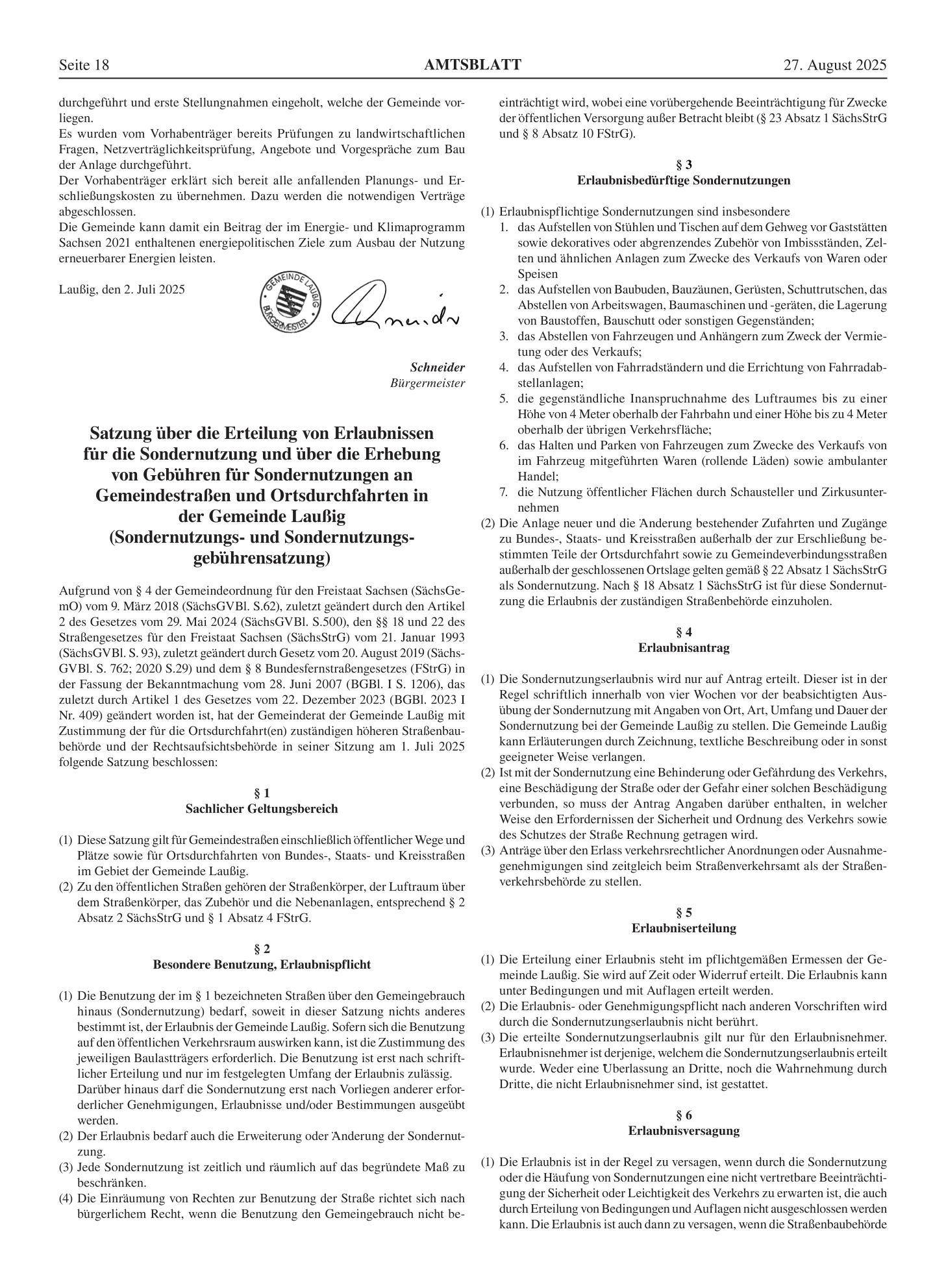 Amtsblatt Nr. 11/2025 vom 27.08.2025 Seite 2