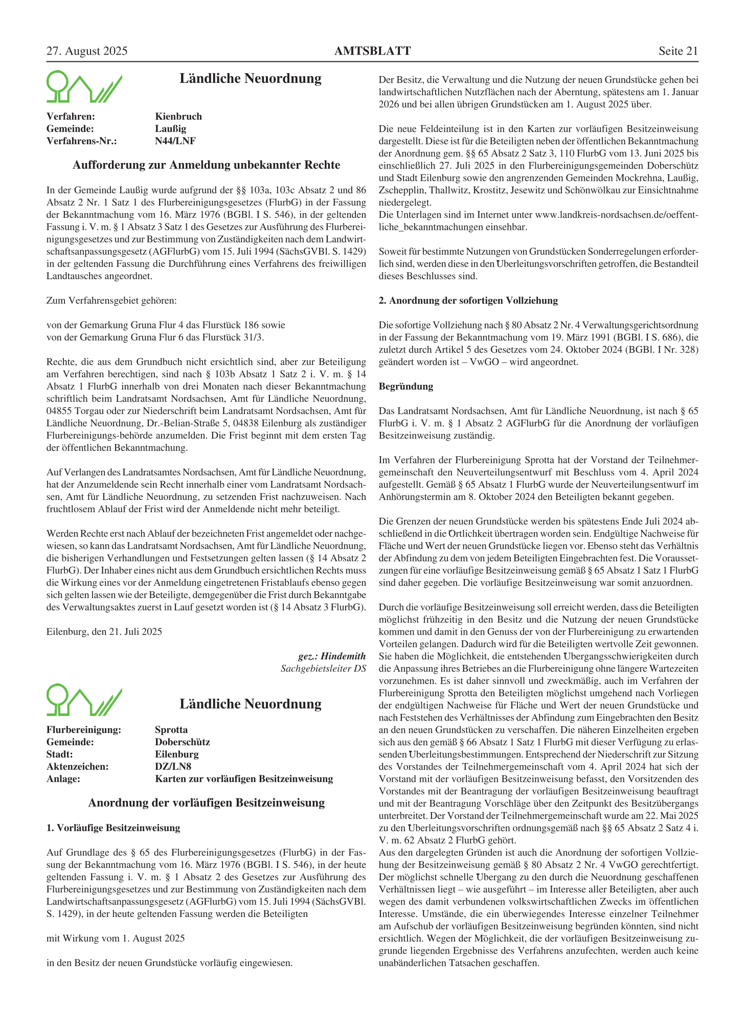 Amtsblatt Nr. 11/2025 vom 27.08.2025 Seite 5